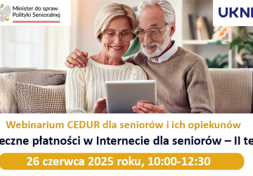 Webinarium - Bezpieczne płatności w Internecie dla seniorów