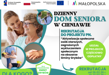 KOLEJNY NABÓR DO DZIENNEGO DOMU SENIORA!